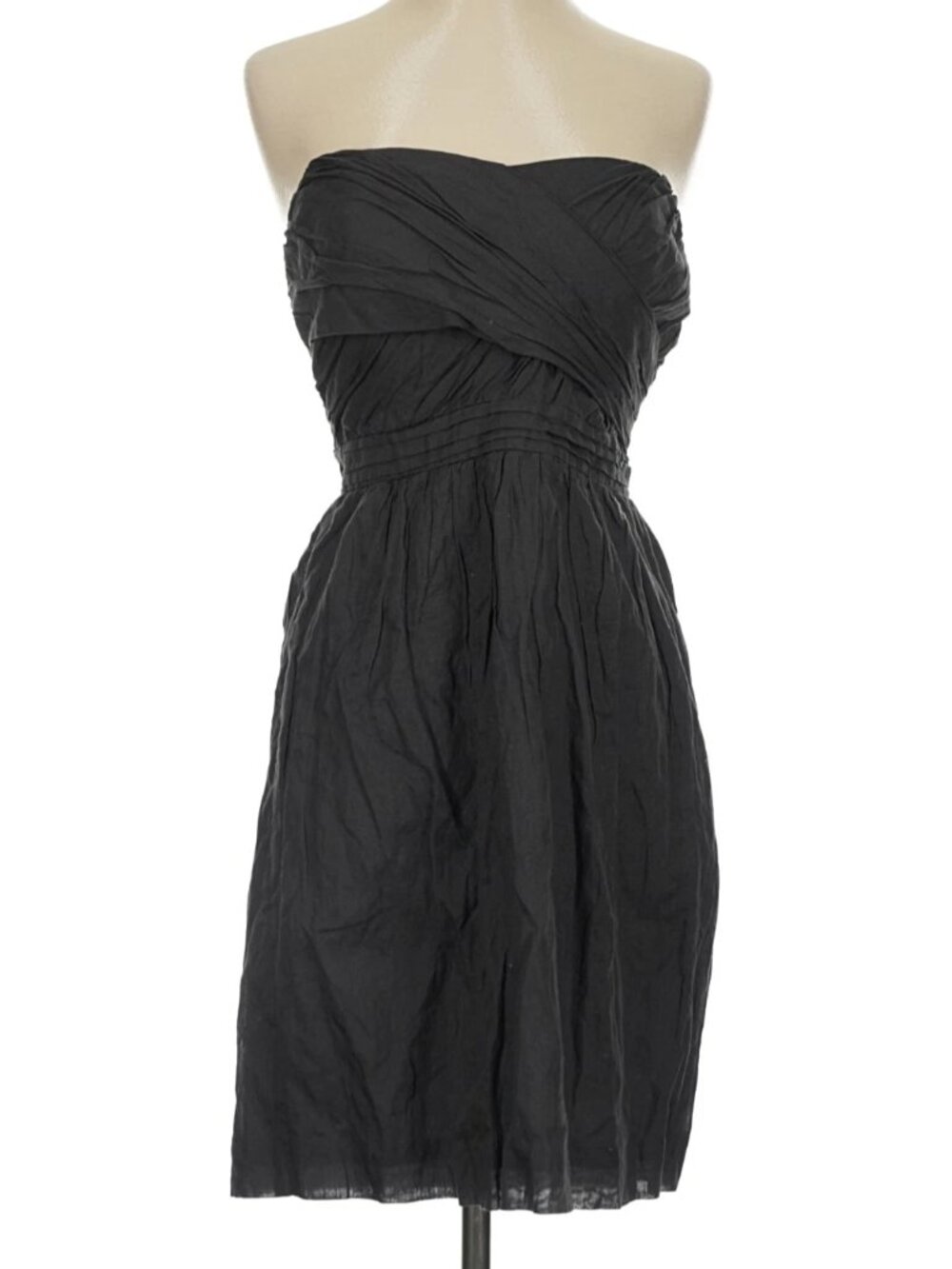 J. Crew Dress Women Size 2 Gray Strapless Style 40817